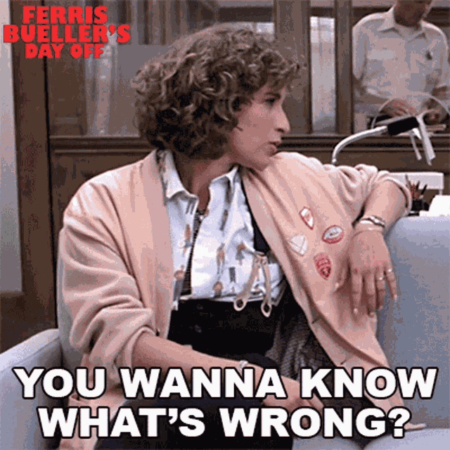 You Wanna Know Whats Wrong Jennifer Grey GIF