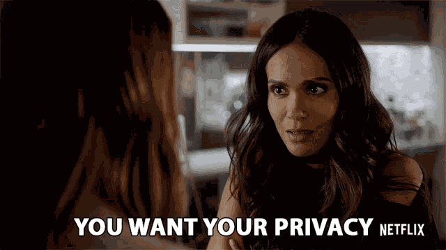 You Want Your Privacy Lesley Ann Brandt GIF
