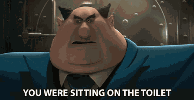 You Were Sitting On The Toilet Mr Perkins GIF