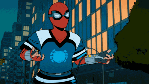 Your Friendly Neighborhood Spider-man Webs GIF
