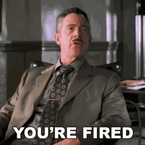 You'Re Fired J Jonah Jameson GIF