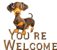 Youre Welcome Dog Sticker