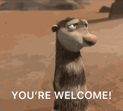 You'Re Welcome GIF