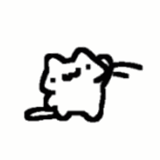 Yoyo White Cat GIF