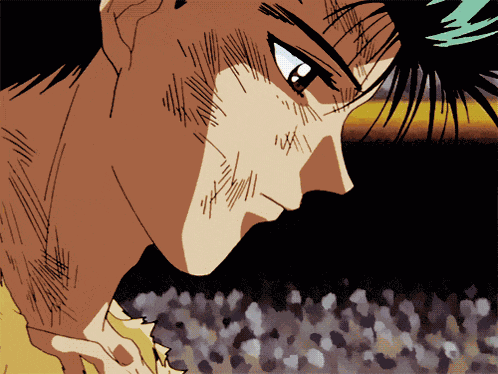 Yusuke Urameshi Sad Anime GIF