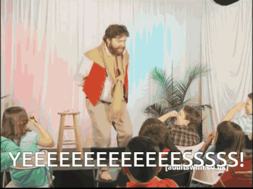 Zach Galifianakis Yes GIF