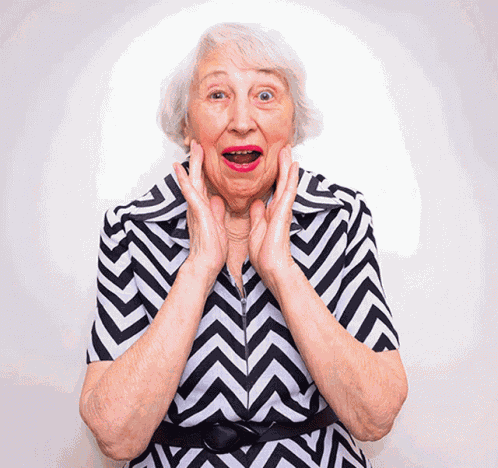 Zebrajurk Oudevrouw GIF