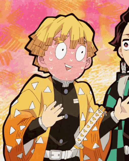 Zenitsu Agatsuma Zenitsu Blush GIF