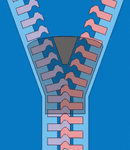 Zipper Blue GIF