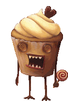 Zombie Cupcake Zombie Sticker