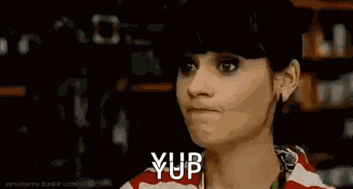 Zooeydeschanel Yup GIF