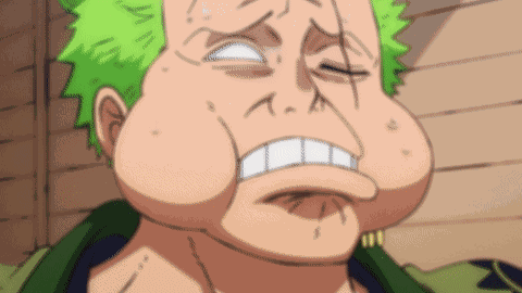 Zoro Funny Face GIF