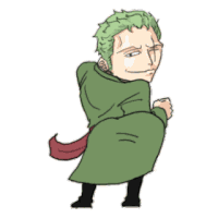 Zoro Twerk One Piece Twerk Sticker
